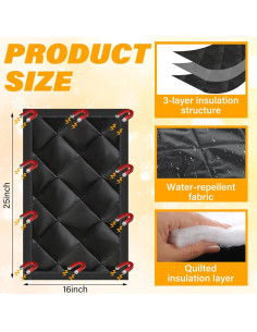 Cortina Aislante Magnética para Ventana RV Beeveer 40.64x63.5cm 2