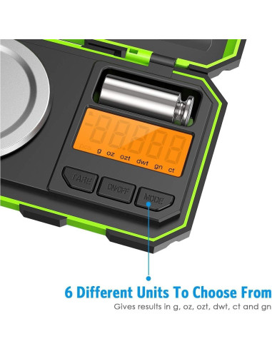 Báscula Digital Mini AMIR 20g-0.001g Acero Inoxidable