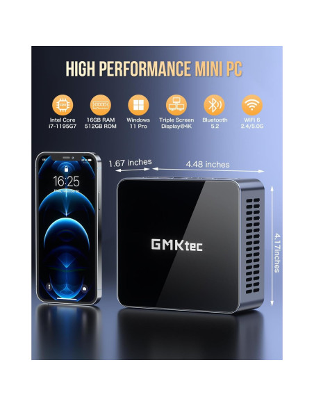 Mini PC GMKtec Nucbox M2 Pro i7 16GB 1TB SSD 4K Mini PC GMKtec Nucbox M2 Pro i7 16GB 1TB SSD 4K
