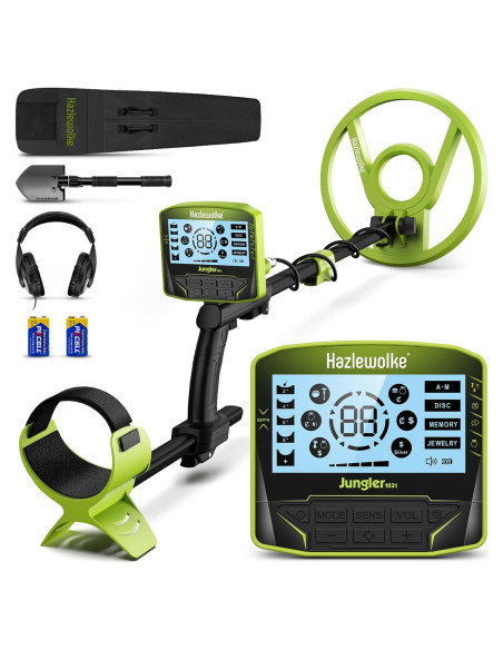 Detector de Metales Hazlewolke Jungler1031 5 Modos 10" Impermeable