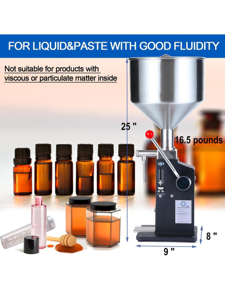 Llenadora Manual Sumeve A03 Pro 5-55ml para Líquidos y Pastas