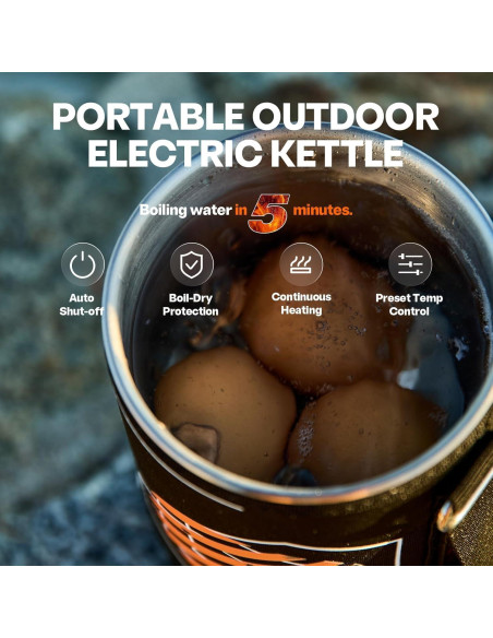 Hervidor Eléctrico STOKE VOLTAICS 500W con Prensa Francesa