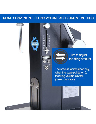 Llenadora Manual Sumeve A03 Pro 5-55ml para Líquidos y Pastas