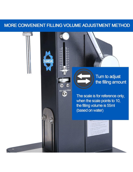 Llenadora Manual Sumeve A03 Pro 5-55ml para Líquidos y Pastas