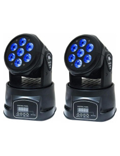 Luces de Cabeza Móvil XPC 7x12W RGBW para DJ y Escenarios