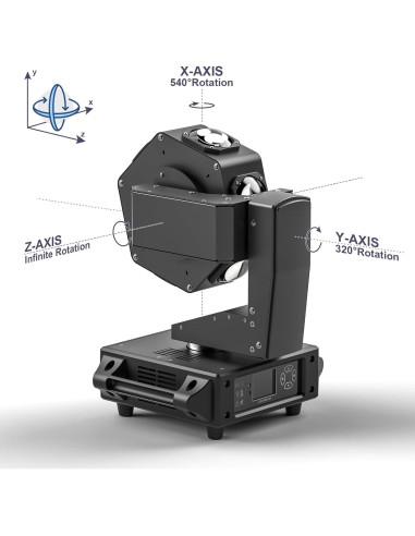 Luz de Cabeza Móvil XYZ 6 x 40W RGBW DMX para Eventos