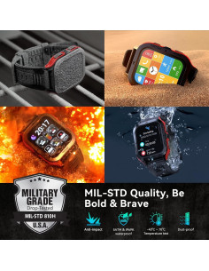 Reloj Inteligente AMAZTIM M2, Batería 60 Días, 50M Impermeable 2