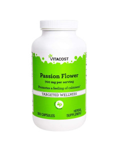 Vitacost Flor de Pasión 700 mg - 300 Cápsulas Naturales