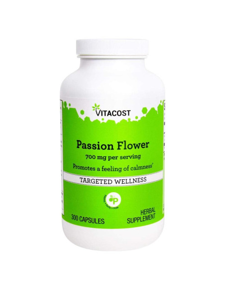 Vitacost Flor de Pasión 700 mg - 300 Cápsulas Naturales
