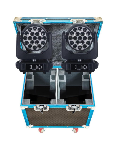 Funda de Vuelo Weikass para 2 Luces 19x15W RGBW