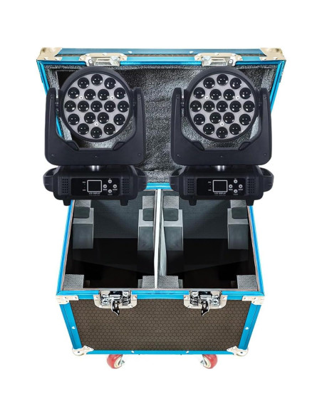 Funda de Vuelo Weikass para 2 Luces 19x15W RGBW