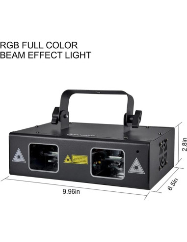 Luz Láser DJ Gruolin GL-L03 RGB Controlada por Música