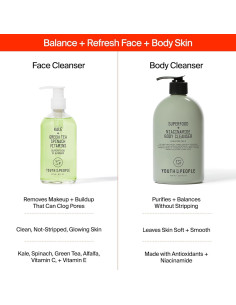 Dúo de Limpiadores Superfood Youth To The People 236ml + 486ml 2