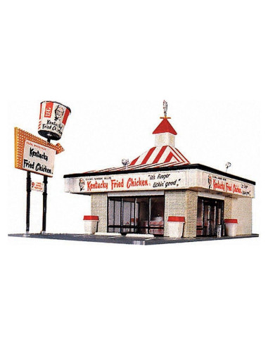 Kit de Edificio a Escala HO KFC Life-Like 25.4x3.8x20.3 cm