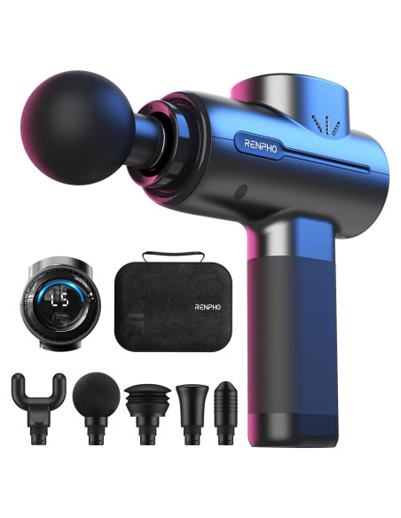 Pistola de Masaje RENPHO RP-GM171-N1 Portátil 5 Velocidades