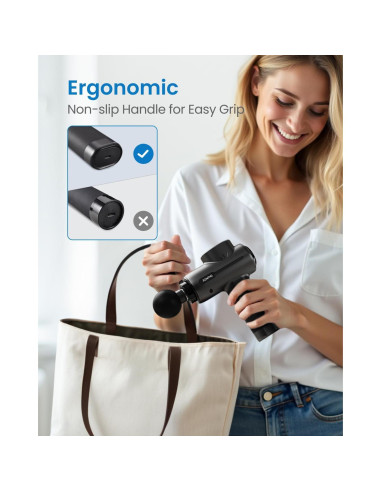 Pistola de Masaje RENPHO RP-GM171-N1 Portátil 5 Velocidades