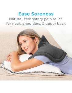 Almohadilla Térmica para Cuello y Hombros Pure Enrichment - 4 Niveles de Calor, Apagado Automático, Suave Micromink 2