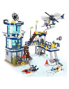 Conjunto de Edificios Policía QMAN 565 Piezas para Niños