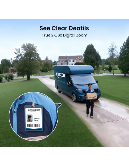 Cámaras de Seguridad AOSU Kit 2 Inalámbricas Solar 2K