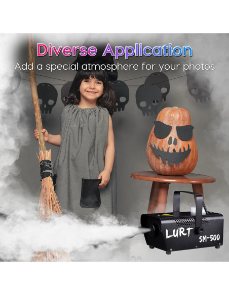 Máquina de Niebla LURT 500W Control Remoto 2000CFM