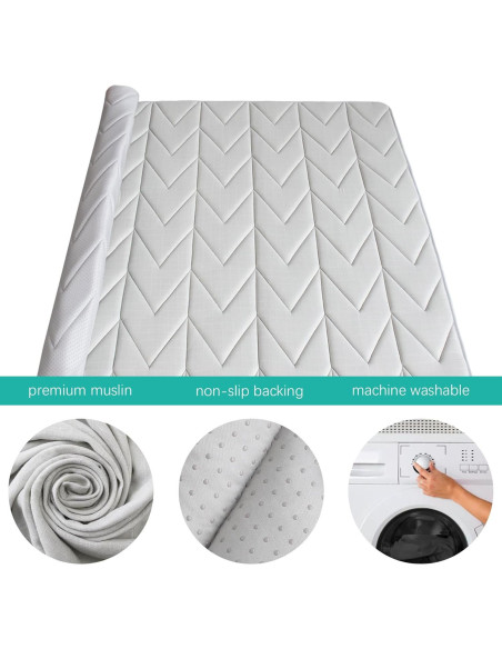 Alfombra de Juego Biloban 180x150 cm Antideslizante Gris