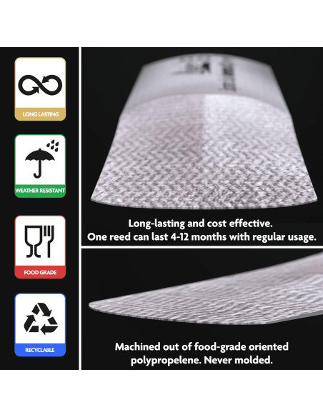 Reed Legere Clarinete Bb Corte Europeo Fuerza 3.50