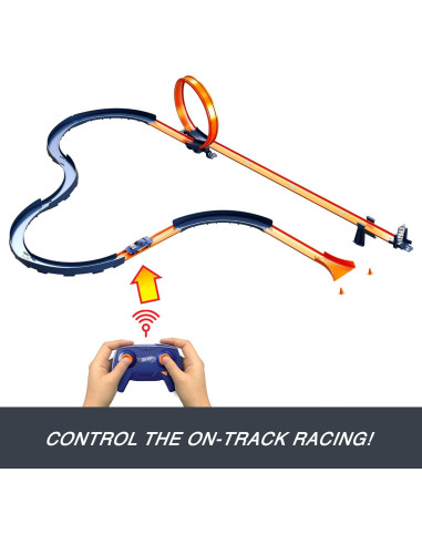 Set de pista Hot Wheels RC con coche 1:64 y 30 piezas