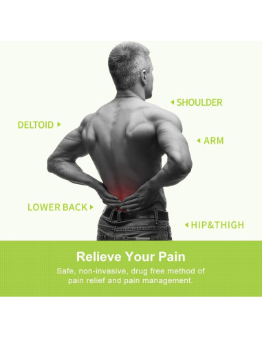 AUVON Estimulador Muscular TENS Doble Canal 20 Modos