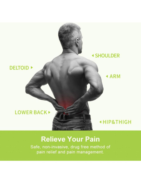 AUVON Estimulador Muscular TENS Doble Canal 20 Modos