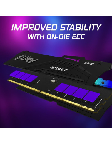 Memoria Kingston Fury Beast 32GB DDR5 6000MT/s RGB