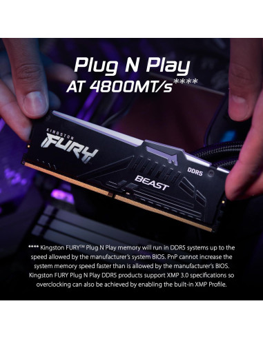 Memoria Kingston Fury Beast 32GB DDR5 6000MT/s RGB
