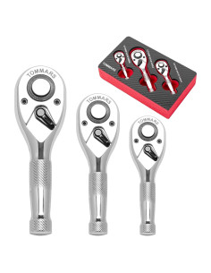 Juego de Llaves de Carraca TOMMARS 3 Piezas 72 Dientes