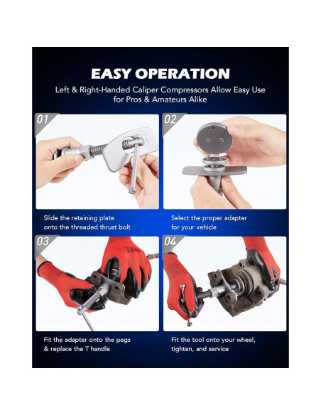 Juego de Herramientas para Caliper de Freno Orion 24 Pzas