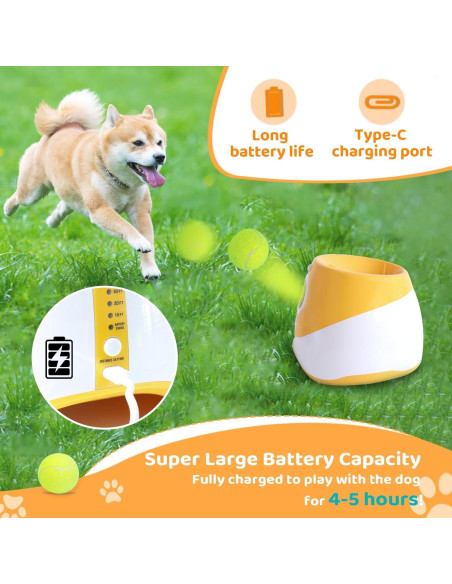 Lanzador automático de pelotas Jovani para perros pequeños
