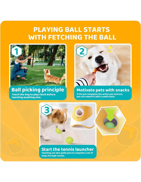 Lanzador automático de pelotas Jovani para perros pequeños