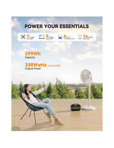 Estación de Energía Portátil GOFORT 330W 299Wh para Camping 2