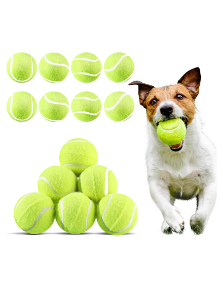 Hanaive 20 Pelotas de Tenis para Perros 5 cm Juguetes de Goma