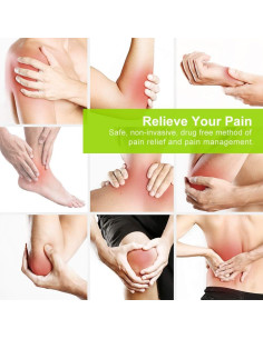 AUVON Estimulador Muscular TENS 24 Modos 8 Almohadillas 2