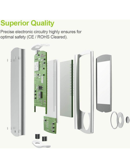 AUVON Estimulador Muscular TENS 24 Modos 8 Almohadillas