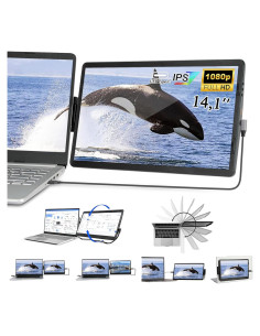 Extensor de Pantalla Iryreafer 14.1" FHD 1080P USB-C/HDMI