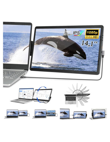 Extensor de Pantalla Iryreafer 14.1" FHD 1080P USB-C/HDMI