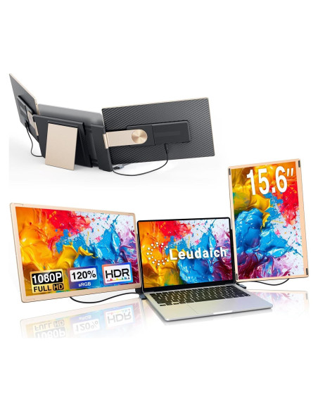 Extensor de Pantalla Portátil Leudaich 15.6" FHD 1080P DIY
