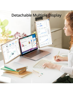 Extensor de Pantalla Portátil Leudaich 15.6" FHD 1080P DIY 2