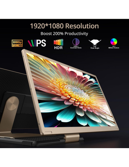 Extensor de Pantalla Portátil Leudaich 15.6" FHD 1080P DIY