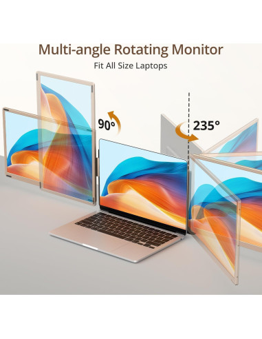 Extensor de Pantalla Portátil Leudaich 15.6" FHD 1080P DIY