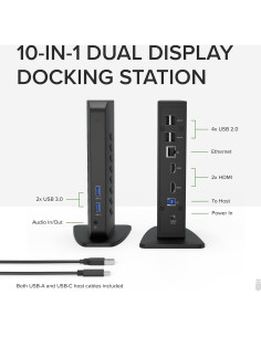 Estación de Acoplamiento Plugable UD-3900Z USB-C HDMI Dual 2