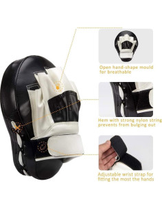 Guantes de Boxeo Valleycomfy - Almohadillas de Entrenamiento 2