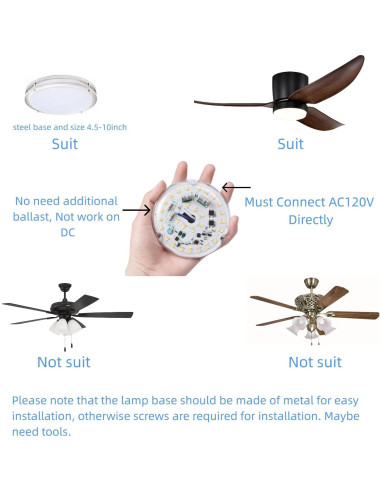 Kit Luz LED Retrofit 10cm Ledytech 18W Regulable 2200LM