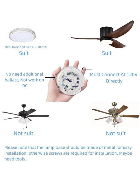 Kit Luz LED Retrofit 10cm Ledytech 18W Regulable 2200LM