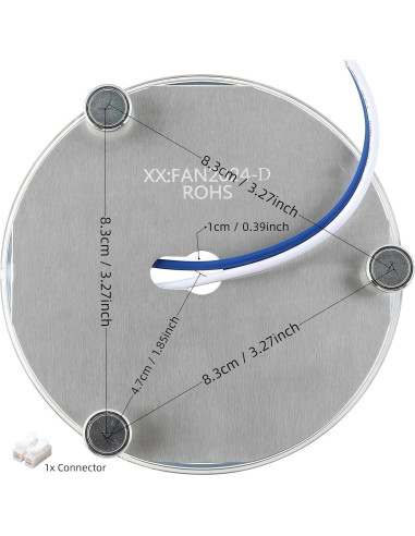 Kit Luz LED Retrofit 10cm Ledytech 18W Regulable 2200LM